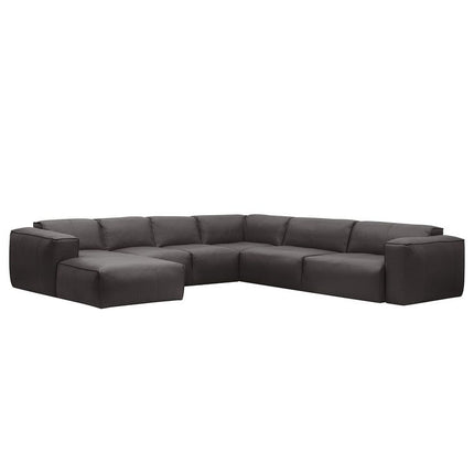 home24 Studio Copenhagen HUDSON Wohnlandschaft Leder