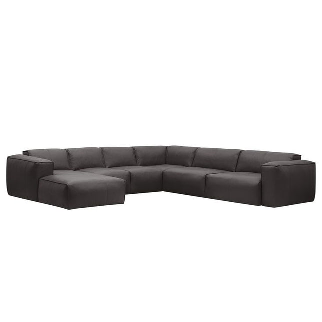 home24 Studio Copenhagen HUDSON Wohnlandschaft Leder
